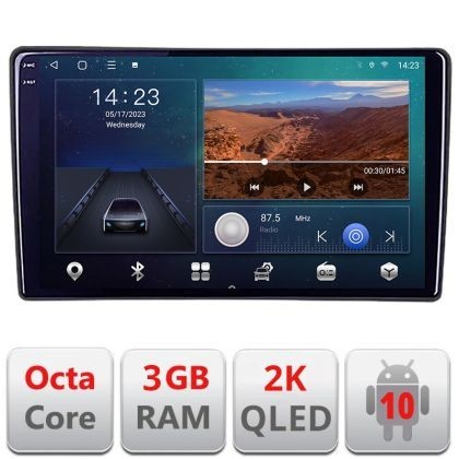 Navigatie Nissan X-Trail 2004-2007 Android Ecran 2K QLED octa core 3+32 carplay android auto kit-x-trail-old+EDT-E310V3-2K CarStore Technology