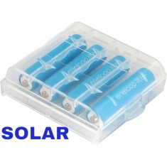 Set 4 acumulatori Lampi Solare AAA, HR03, Ni-Mh, 550, 600 mAh, Panasonic Eneloop