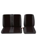 Set Huse Scaun Universale Fata/Spate Autoutilitare Petex Negru 1+2