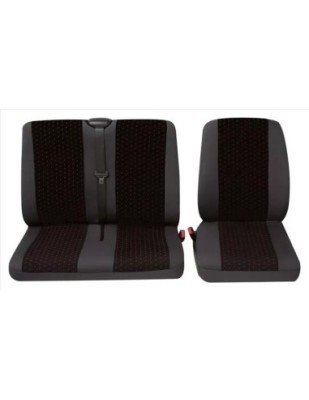 Set Huse Scaun Universale Fata/Spate Autoutilitare Petex Negru 1+2 foto