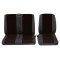 Set Huse Scaun Universale Fata/Spate Autoutilitare Petex Negru 1+2