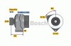 Generator / Alternator MERCEDES E-CLASS Combi (S210) (1996 - 2003) BOSCH 0 986 041 120
