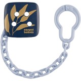 Canpol babies Gold Soothers Holder lanț pentru suzetă Blue 1 buc