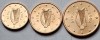 Set 3 monede 1, 2, 5 cents 2002 Irlanda, unc, km#32-34, Europa