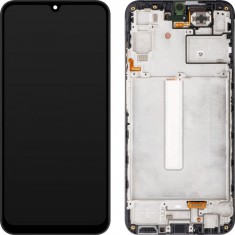 Display cu Touchscreen Samsung Galaxy A25 A256, cu Rama, Negru (Brave Black), Service Pack GH82-33214A foto