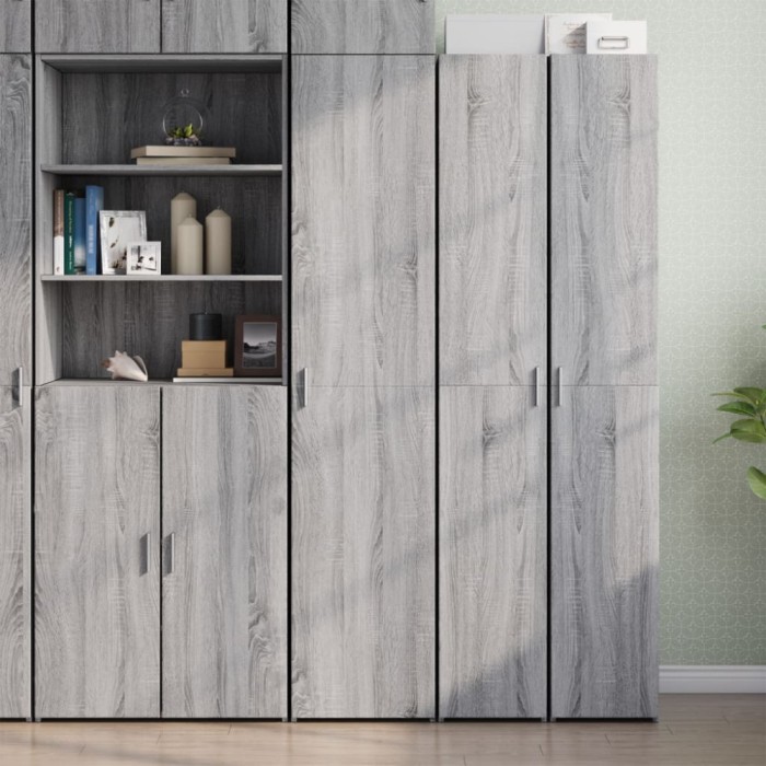 vidaXL Dulap &icirc;nalt, gri sonoma, 40x42,5x185 cm, lemn prelucrat