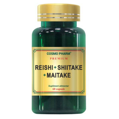 Reishi Shiitake Maitake 60cps Cosmo Pharm foto