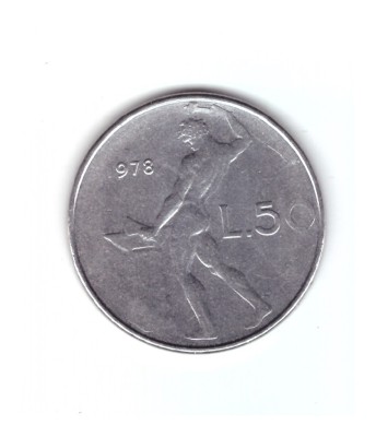 Moneda Italia 50 lire 1978, stare foarte buna, curata foto