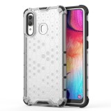 Husa Plastic - TPU OEM Shockproof Honeycomb pentru Samsung Galaxy A30 A305, Gri