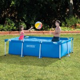Piscina Intex Cadru Metalic Dreptunghiulara 220x150x60cm 1662L Albastra