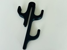 Carlig pentru Cabine de Dus &ndash; Suport Umeras, Accesorii Baie, 3D din PLA, Negru, Model 3 Agatatori