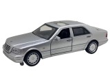 Macheta Mercedes S600 w140 (Balena) gri replica scara 1/32 deschide usi , capota, portbagaj cu sunet si lumina