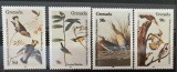 PC390 - Grenada 1985 Pasari J.J. Audubon , serie MNH, 4v, Nestampilat