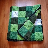 Vand patura Minecraft crosetata manual 180x100 cm