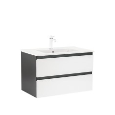 Dulap inferior Vario Forte 80 cu lavoar antracit-alb