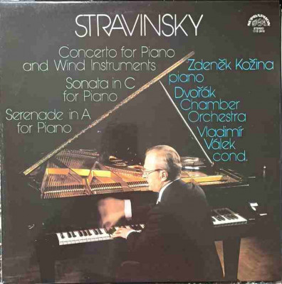 Disc vinil, LP. CONCERTO FOR PIANO AND WIND INSTRUMENTS-STRAVINSKY foto