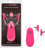 Vibratoare Incalzite Cleme Sfarcuri CalExotics Novelties Nipple Play Vibrating Heated Nipple Teasers - Roz