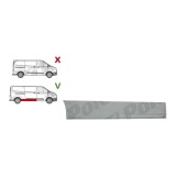 Panou lateral Ford Transit/Tourneo Custom, 03.2017, montare dreapta, metal galvanizat; lungime 1710 mm, inaltime 320 mm; fara usa culisanta,