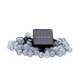 Ghirlanda luminoasa solara LED Bubble, 50 becuri, 9,35 m, alb cald