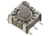 &Icirc;ntrerupător codificare HEX/BCD 16 poziții SMD