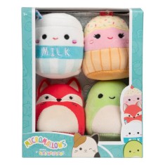 Set 4 jucarii de plus, Squishmallows, Micromallows