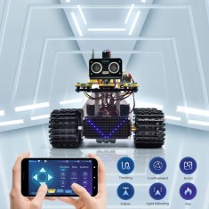 Keyestudio Mini Caterpillar Tank Robot V3.0 For Arduino Kit Robot Car DIY foto