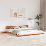 vidaXL Cadru de pat Maro 180 x 200 cm lemn