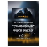 Poster infografic Counter-Strike Global Offensive CS:GO, carton premium 250g, A4