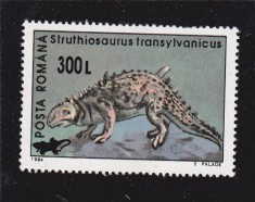 ROMANIA 2001 LP 1559 ANIMALE PREISTORICE SUPRATIPAR MNH