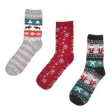 șosete Femei Crăciun, Set 3 Perechi, Multicolor, Model Festiv, Oem