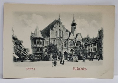 HILDESHEIM , PRIMARIA , CARTE POSTALA EMBOSATA , IMAGINEA IN RELIEF , CLASICA foto