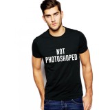 Tricou negru barbati - Not Photoshoped - M
