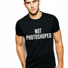 Tricou negru barbati - Not Photoshoped - XL