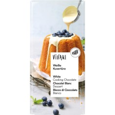 Ciocolata Cuvertura Alba Bio 200 grame Vivani foto