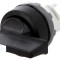 Comutator rotativ 22mm negru 2 pozi?ii