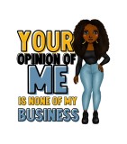 Cumpara ieftin Sticker decorativ Your opinion is not my business, Multicolor, 72 cm, 6067ST, Oem