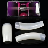 Cumpara ieftin Tipsuri de culoare naturală Royal Overlap Inginails, cutie cu 500buc - mărimi de la nr.1-10