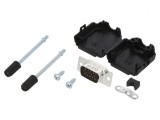 Conector D-Sub HD 15-Pin Tată Lipire Pe Cablu Gold 8mm