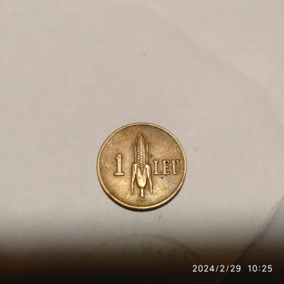 -Y- MONEDA ROMANIA 1 LEU 1938 foto