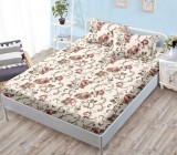 Cumpara ieftin Husa Pat cu Elastic 3 Piese 180x200 cm + 2 Fete Perna 50x75 cm