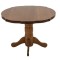 Masa living si bucatarie extensibila SB Fan, MDF Furniruit, structura lemn masiv, 4 persoane, 100-133,5x99x74 cm, nuc