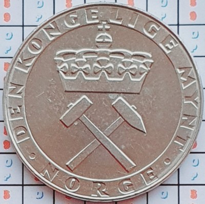 1020 Norvegia 5 kroner 1986 Olav V (Anniversary of the Mint) km 428 UNC foto