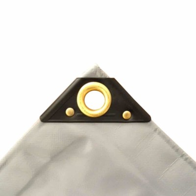 Prelată PVC Gri 650 g/m&amp;sup2; - 3 x 5 metri (15 m&amp;sup2;) - Impermeabilă și Rezistentă foto