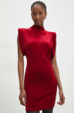 Cumpara ieftin Answear Lab rochie de catifea culoarea rosu, mini, drept