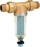 Filtru cu purjare, sită din inox 100 microni, racord cu olandezi, DN15, Honeywell
