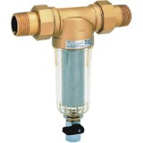 Filtru cu purjare, sită din inox 100 microni, racord cu olandezi, DN15, Honeywell