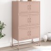 VidaXL Dulap, roz, 68,5x38,5x123,5 cm, oțel 846489