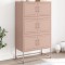 vidaXL Dulap, roz, 68,5x38,5x123,5 cm, oțel 846489