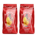 Cumpara ieftin Cafea boabe Joerges Gorilla Super Bar Crema, 2 x 1 kg, amestec premium, cremă bogată, aromă intensă, pentru espresso și băuturi cu lapte