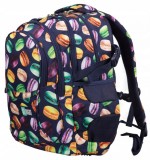 Ghiozdan pentru scoala cu 4 compartimente,model Macarons,29x12x38 cm, St.Majewski